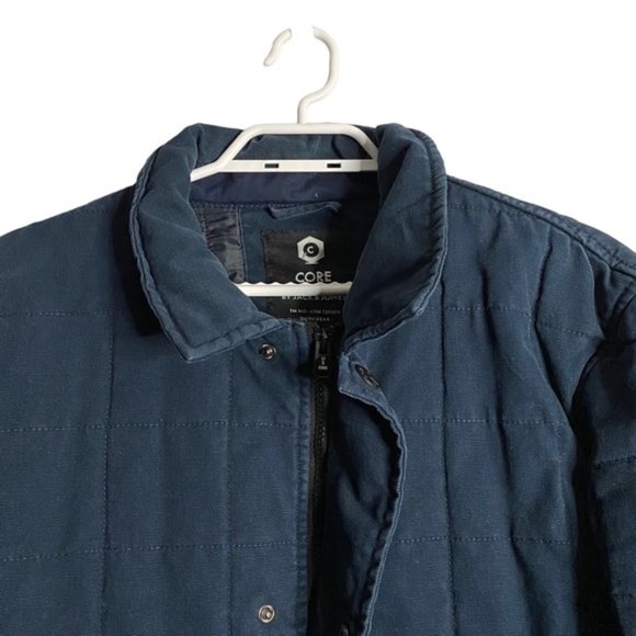 Jack & Jones Men's Blue Lightly Padded Workwear Jacket - Picture 4 of 13